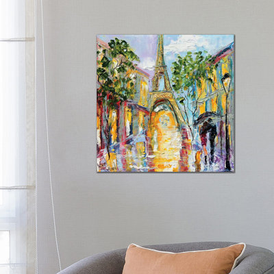 Paris Memory 1 Piece Wrapped Canvas Painting