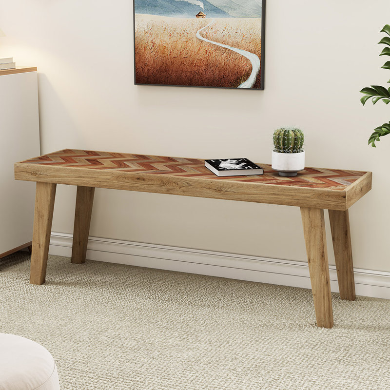 Banc de salle à manger en bois, Brun
