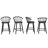 Wilson Solid Wood 24'' Curved Back Design Counter Height Stool-658805617