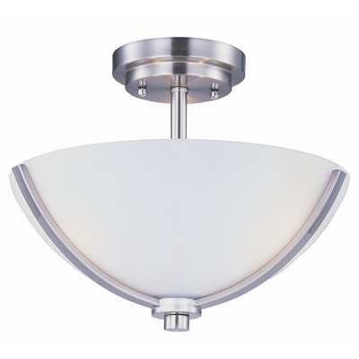 Bennet Glass Semi Flush Mount