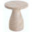 Outdoor/Indoor Travertine Lightweight Concrete Side Table-1323659302