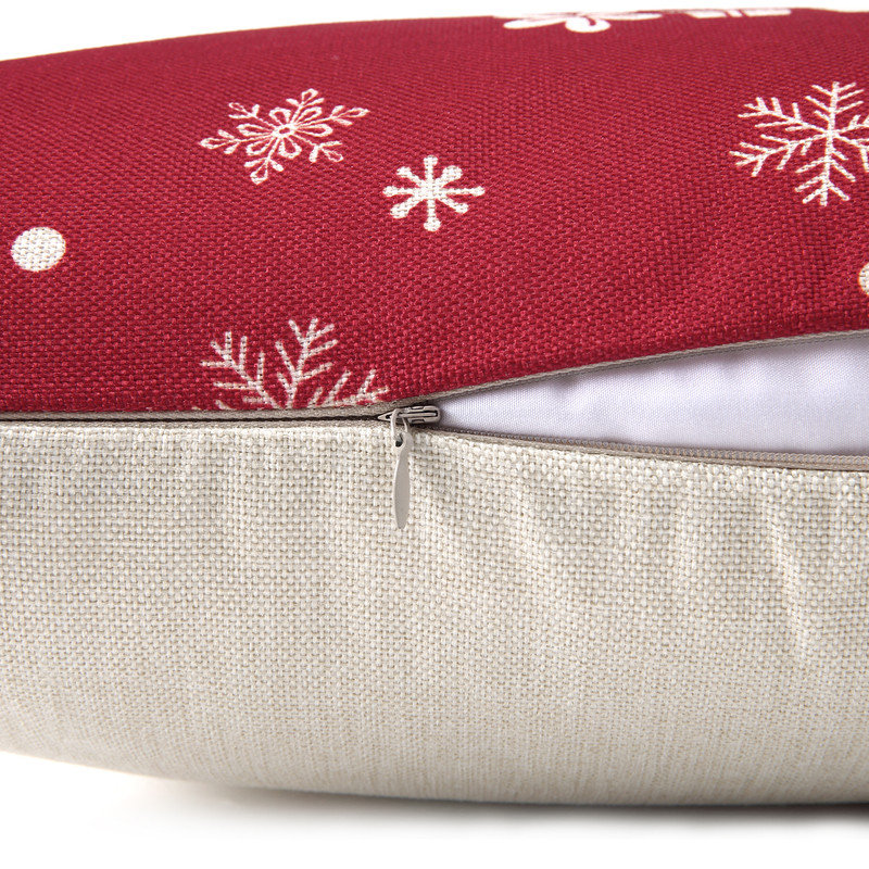 Altia Cushion, Red/Beige