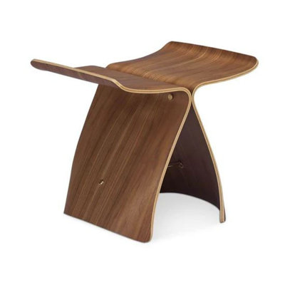 Solid + Manufactured Wood Accent Stool