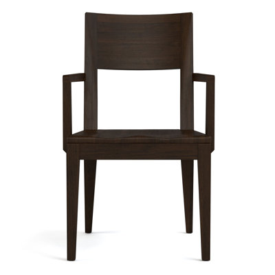 Chaise avec accoudoirs en bois Dwyer