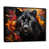 Black Floater Framed