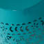 Table d'appoint Chic Teal Lace Cut, l 12,41 po x P 12,41 po H 18,38 po, structure en métal, sans assemblage