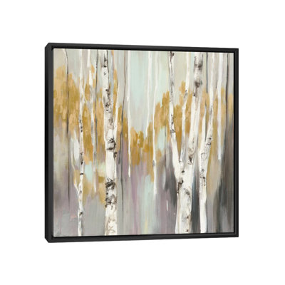 « silver bouleau ii », reproduction d’art sur toile tendue