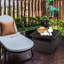 Table d'appoint en acier pour terrasse Bertina