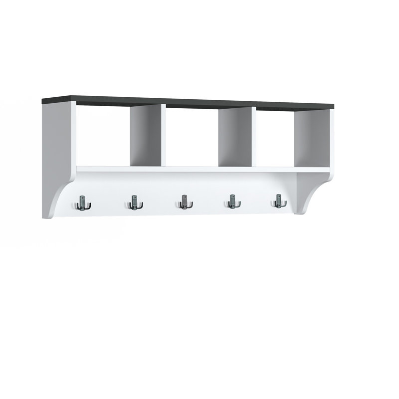 Portemanteaux mural blanc / anthracite Slatington