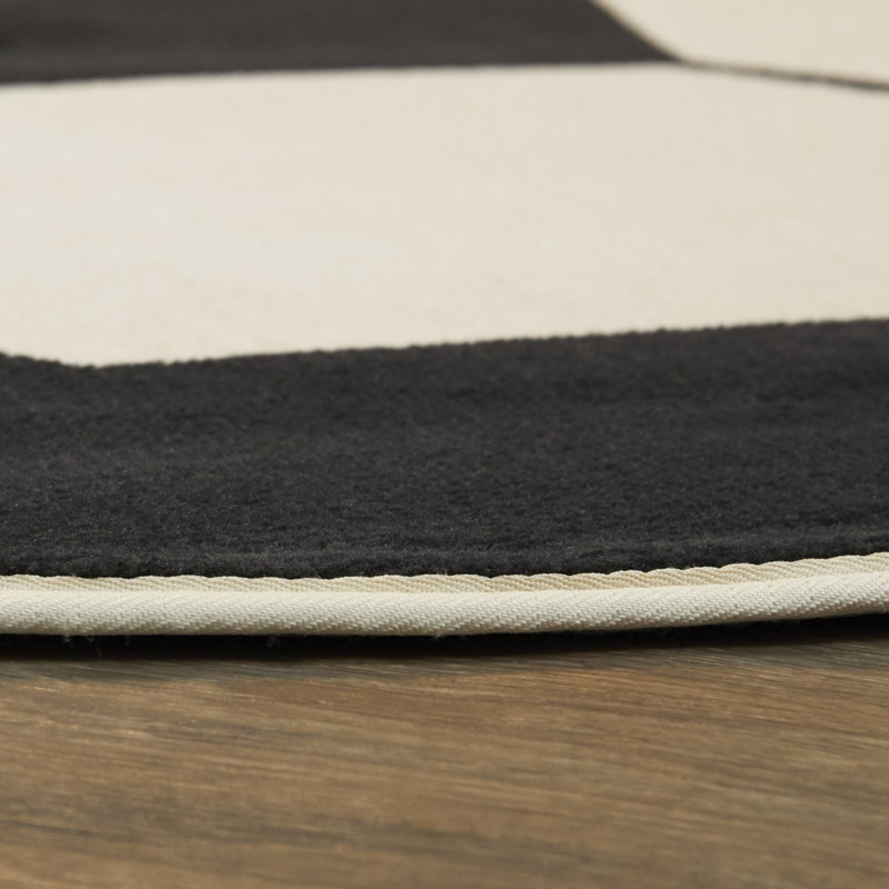 Abram Black Kids Area Rug