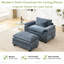 Canapé simple avec repose-pieds de 53 po Adonia Arale-741697415