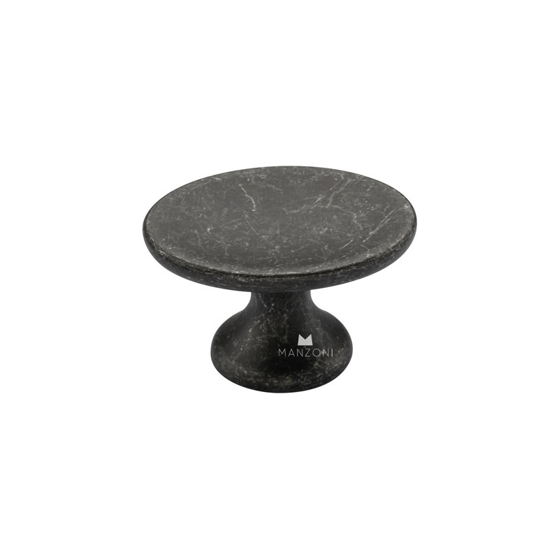1 5/8" Length Oval Knob, Vintage Black