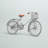Juwon Metal Bike Decorative Silver Sculpture with Wood Accents