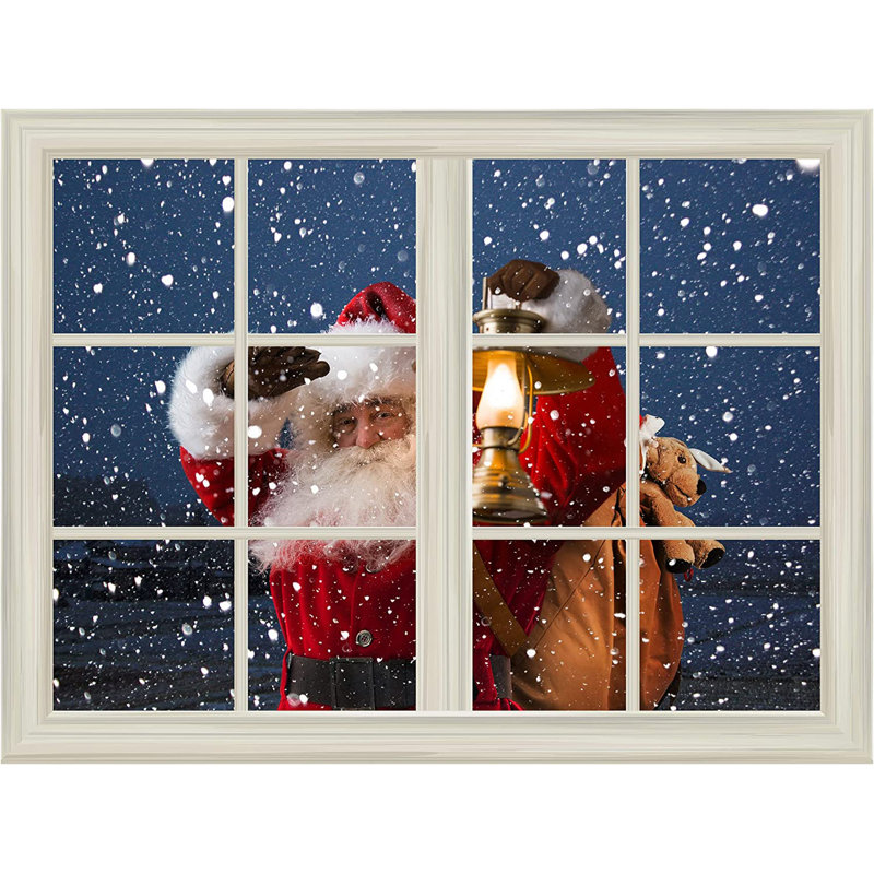 Santa Claus Christmas Eve Self-Adhesive Wall Mural