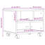 Support d'imprimante chêne noir 16,14 po x 12,60 po x 13,58 po-2117665993