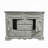 Auri Kids Wide Dresser Chest with 6 Drawers, Scalloped Base, Gray Wood