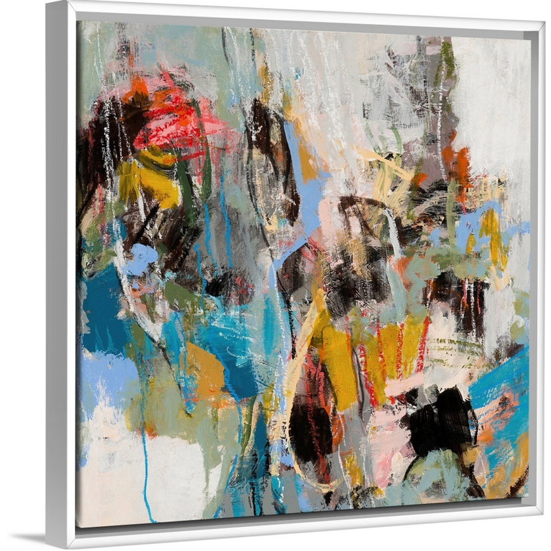 Reproduction d’art sur toile, "Adelaide" par Jeffrey Tover, Cadre blanc, H 14 po x l 14 po x P 1,75 po