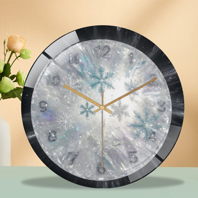 Horloge murale en verre 12 po