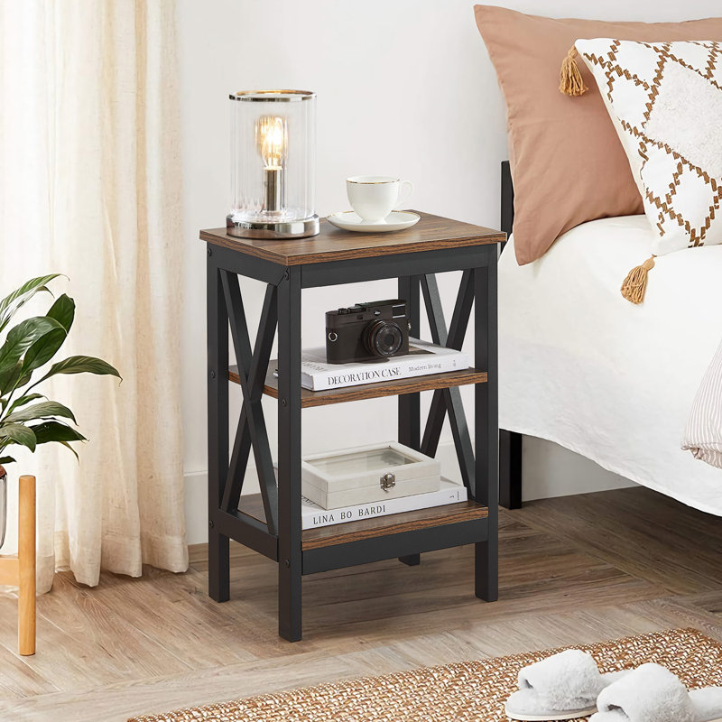 NS Bedside Table, Brown, Individual
