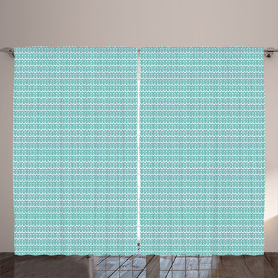 Polyester Semi Sheer Curtain/Drape Pair