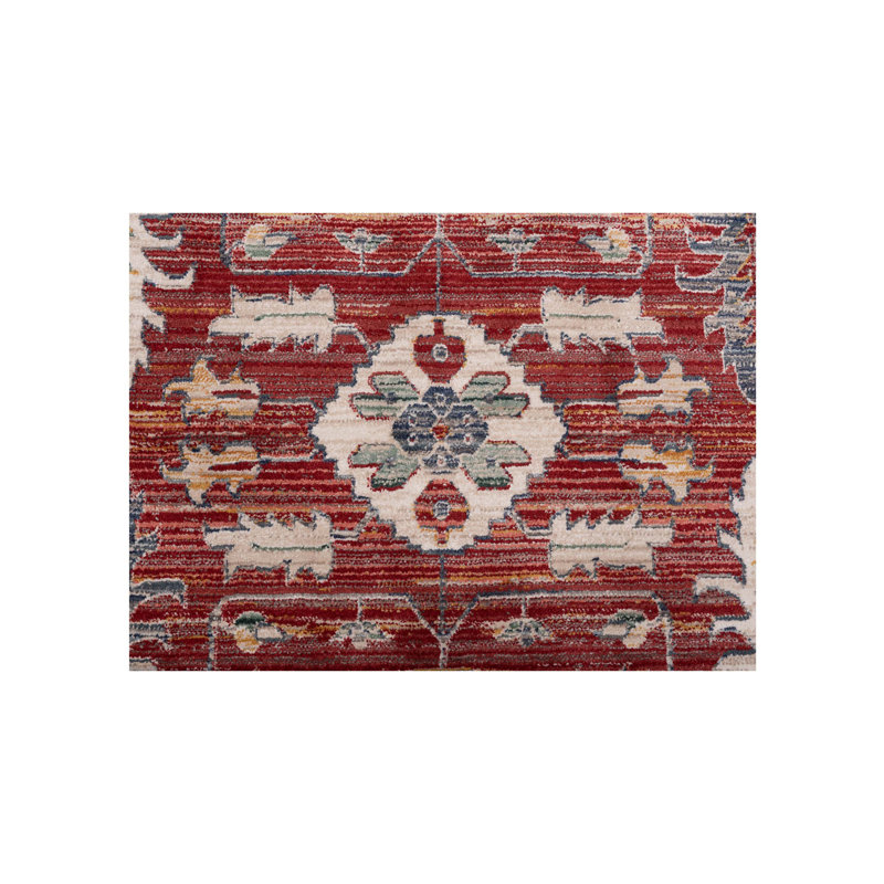 Oriental Machine-Made Red Area Rug, Rectangle 9' x 12'6"