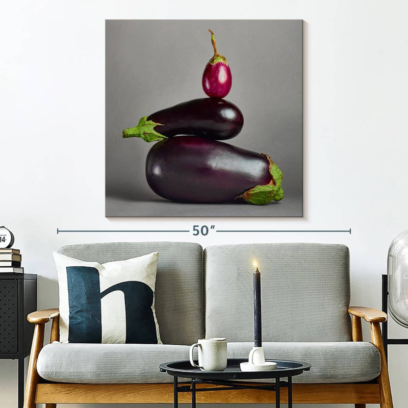 Yarlin Eggplant Stack, 33" H x 33" W