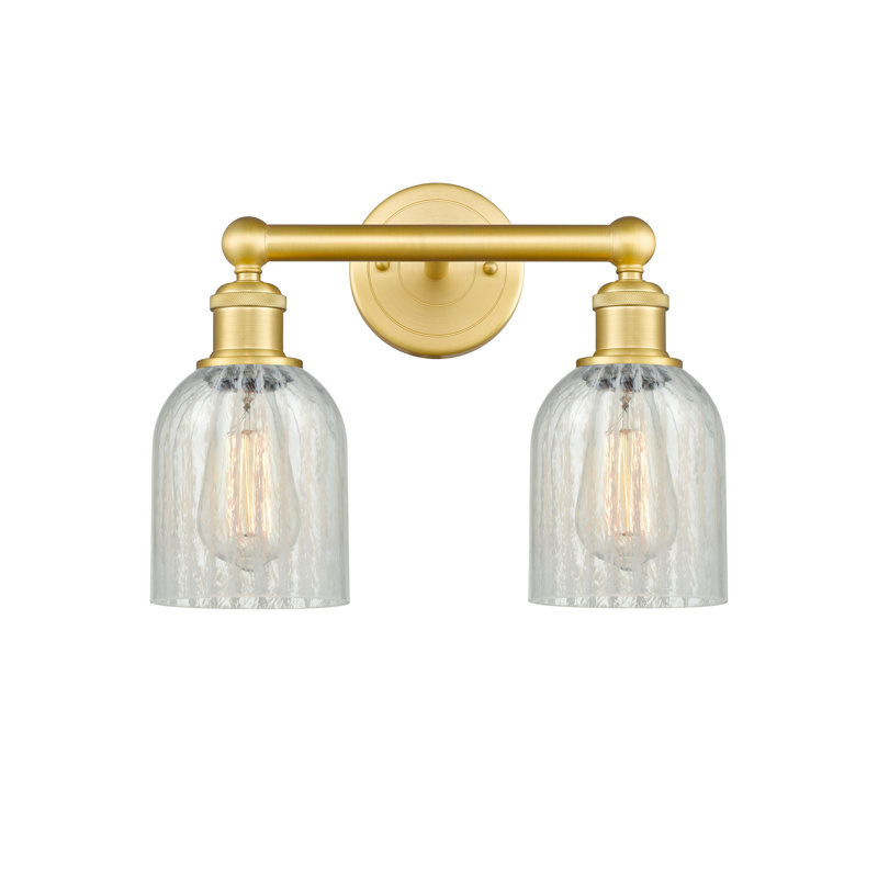 Reiko 2 - Light Dimmable Vanity Light, Mouchette, Satin Gold
