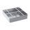 Pre-Rinse Basket with Stainless Steel Slides | Stainless Steel Scrap Basket For Commercial Sinks | 20 in. x 20 in. x 3-1/2 in.