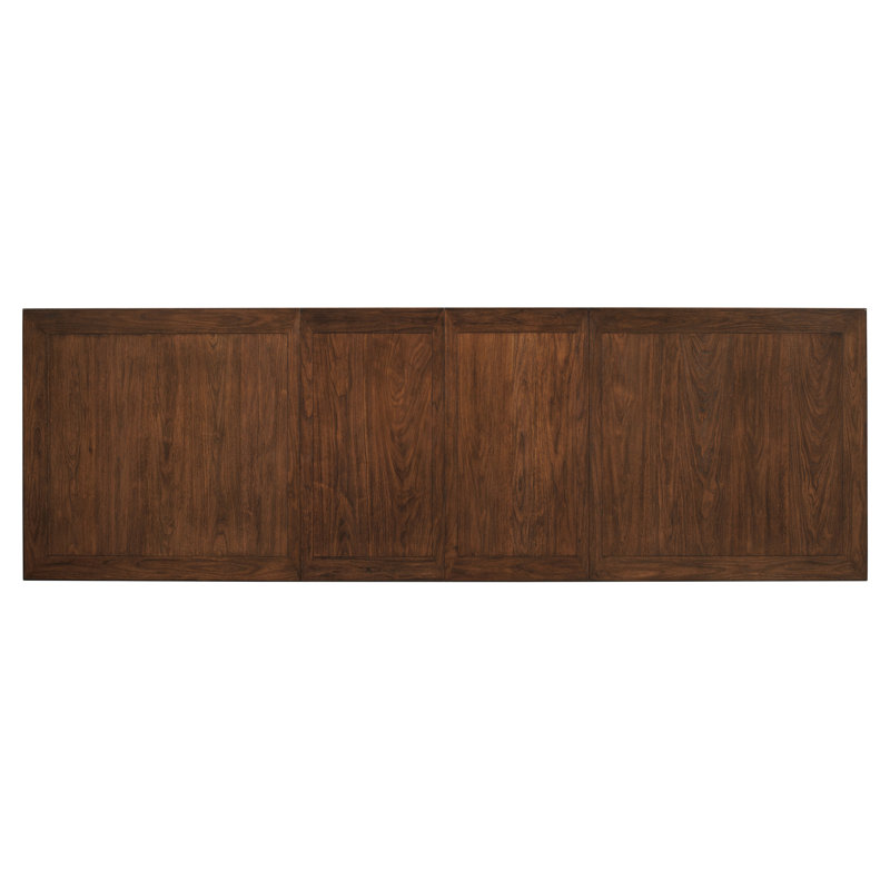 Elk Grove Mid-Century Modern Extendable Dining Table in Brown