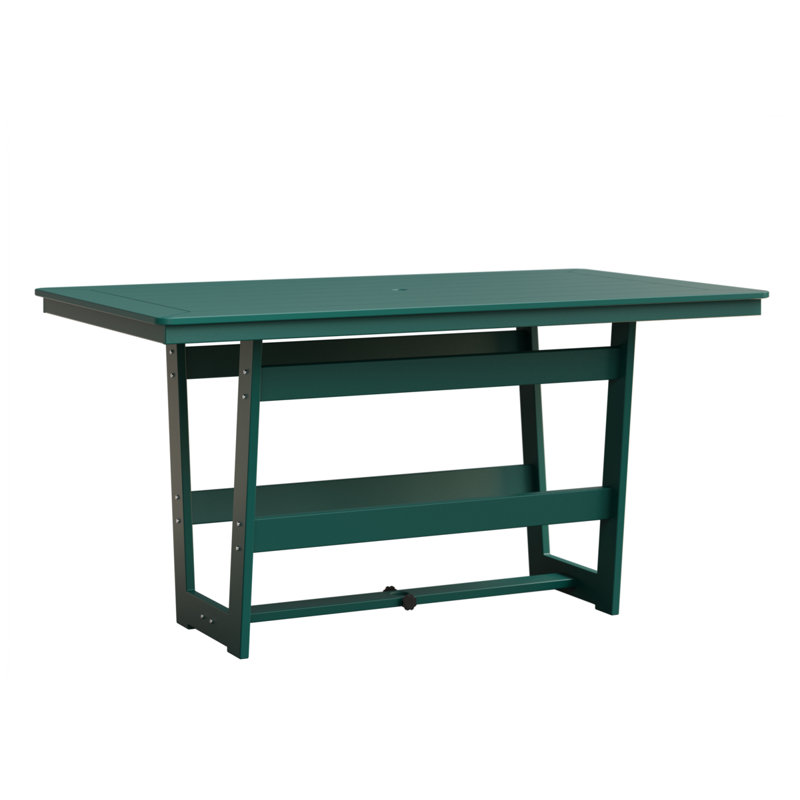 Table rectangulaire à hauteur de comptoir 70 po Berlin Gardens Hudson, Sarcelle
