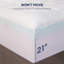 Surmatelas double en mousse viscoélastique 3 pouces, mousse viscoélastique gélifiée rafraîchissante 2 pouces et surmatelas en duvet synthétique 1 pouce-365038975