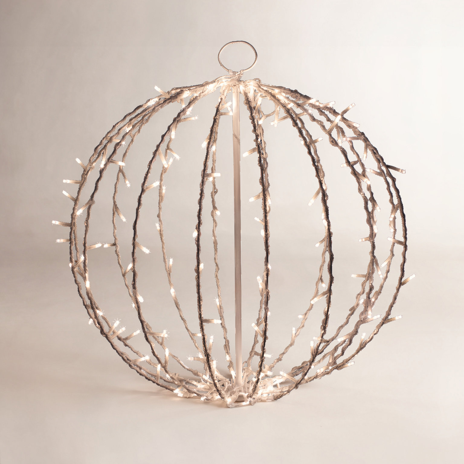 Lighted Christmas Hanging Light Ball, 23" H x 20" W x 20" D