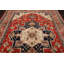 Tapis unique en laine noué à la main orange brûlé / beige 8 pi 2 po x 11 pi 9 po Johnatha