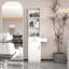 Bureau à cheveux moderne et simple, rangement multicouche, grand espace de rangement-138278037