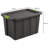 Sterilite Latching Tuff1 Stackable Storage Tote Bin w/ Latch Lid-104713201-104713200