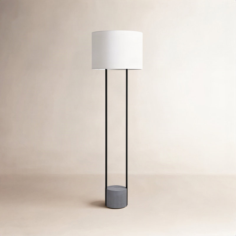 Arie 65.5'' Gray Traditional Floor Lamp