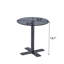 Table de salle à manger en verre trempé avec pieds Rould-107239312-107239314