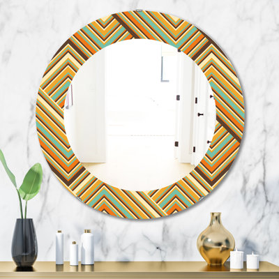 Miroir mural rétro éclectique