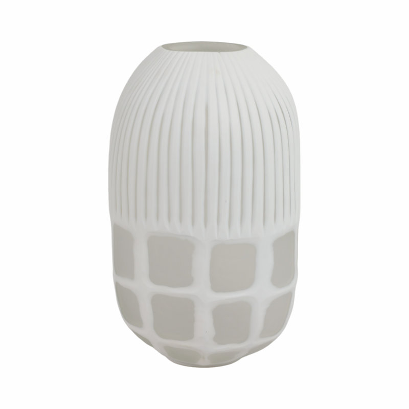 Arles Glass Table Vase, 16" H x 12" W x 9" D