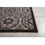 Tapis intérieur / extérieur floral Ashby ivoire / gris anthracite-20327448