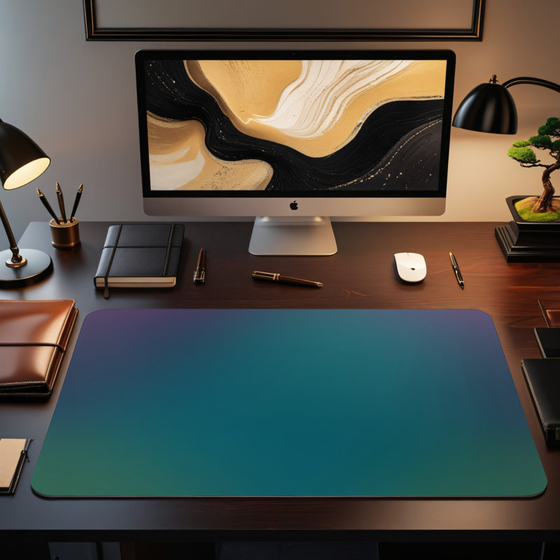 Polyester Desk Pad, 14.4x12.1