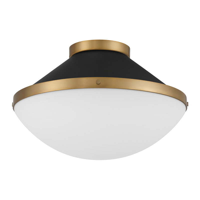 Plafonnier encastré 2 lumières Boldberg, Noir mat