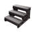 Confer Plastics 39'' D Slip Resistant Hot Tub Step in Black