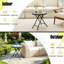 Metal Folding Outdoor Side Table , 46cm cm W 46cm cm D