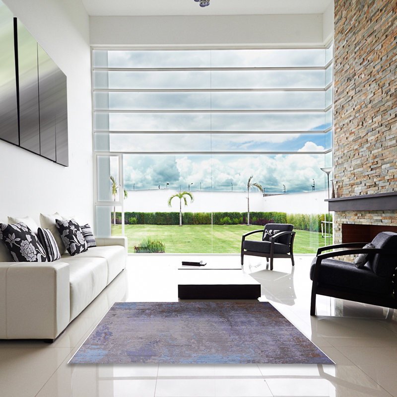Abstract Indoor Rug, Square 3'