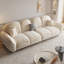 Causeuse-coussin modulaire 100% polyester crème-468550284-468550287