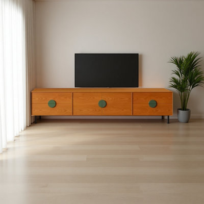 Cherry wood home-mounted floor-mounted TV Stand