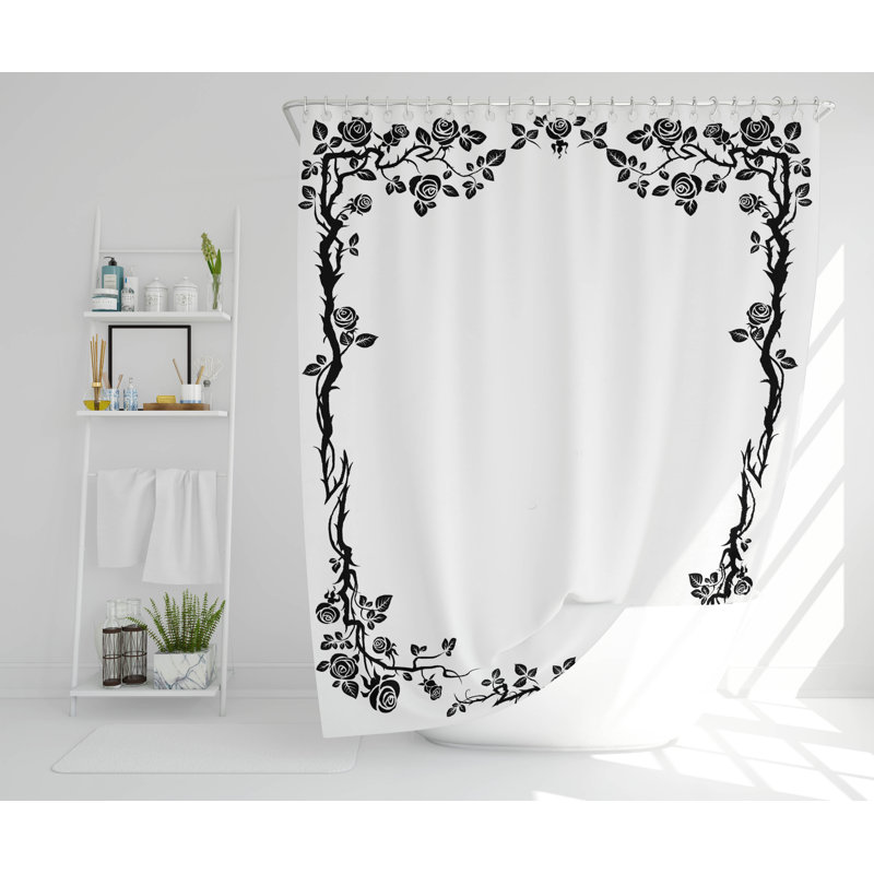 Craigwood Polyester Shower Curtain Set, 177cm H x 177cm W