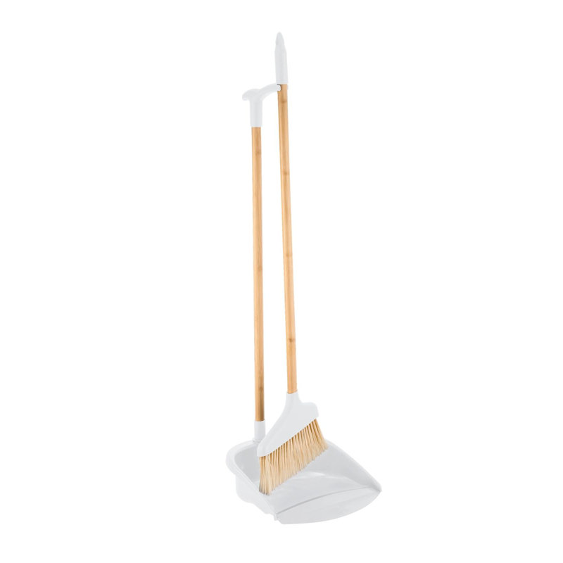 Broom And Dustpan Set, White