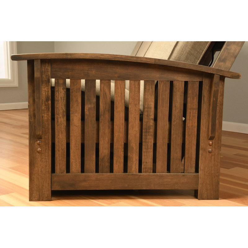 Stratford Futon Frame and Storage Drawers, Mattress Not Included, 33" H x 83" W x 37" D